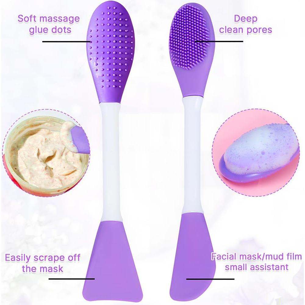 Cepillo Facial de Silicona SHxxyljh 2 Pcs Limpieza Profunda