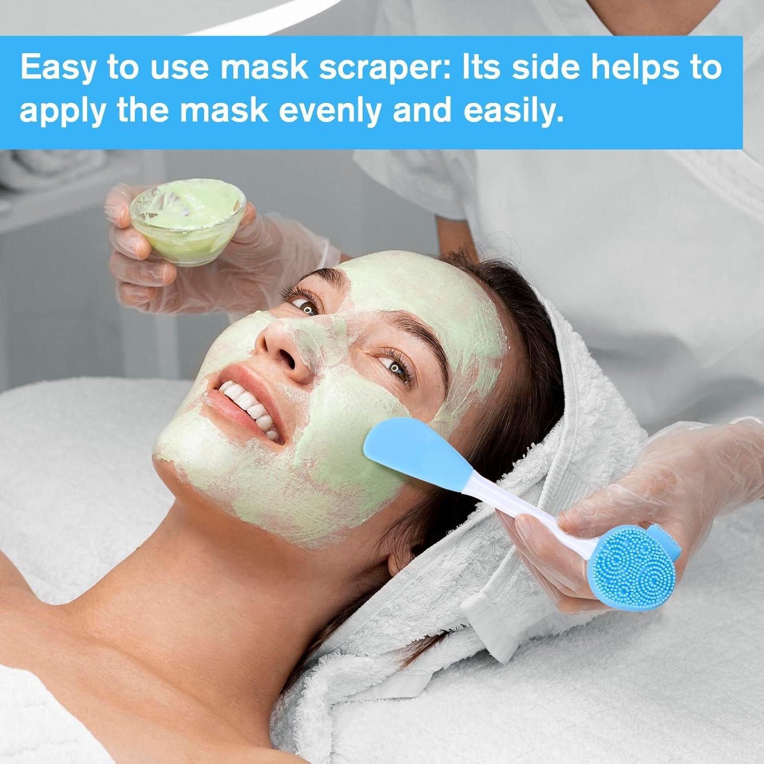 Exfoliador Facial de Silicona Azul FdcZeyxior 14.8 cm 4 en 1