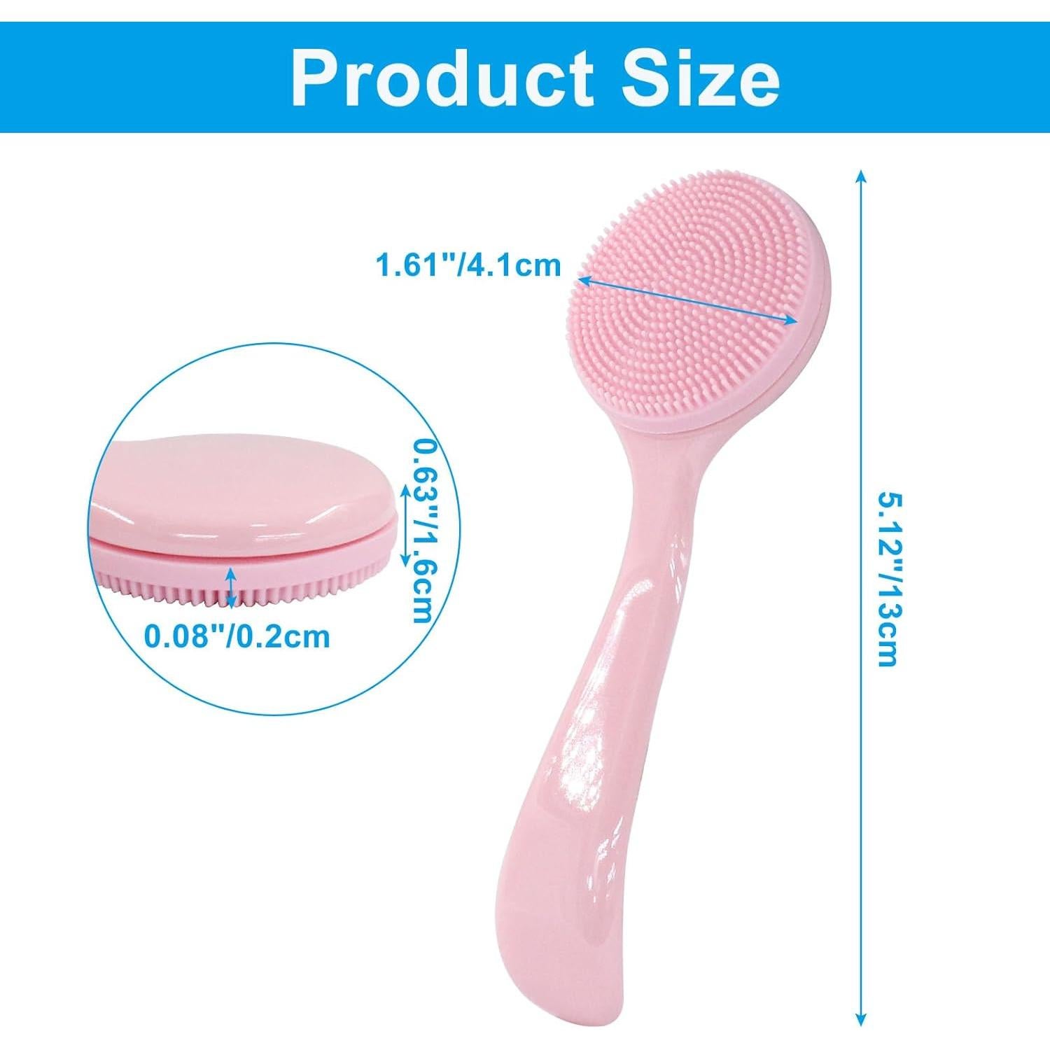 Cepillo Facial de Silicona Zorfeter 2 Piezas Exfoliador Suave