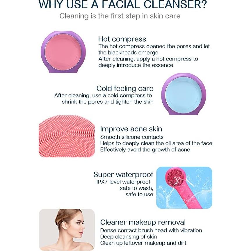 Cepillo Facial Limpiador Suaviskin MZ-1079 USB Exfoliante