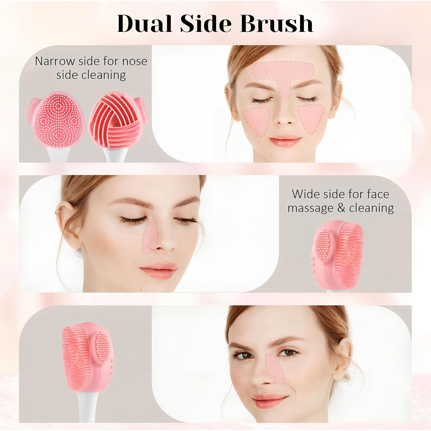 Cepillo Facial de Silicona 3 en 1 Huizhou - Exfoliante y Limpieza