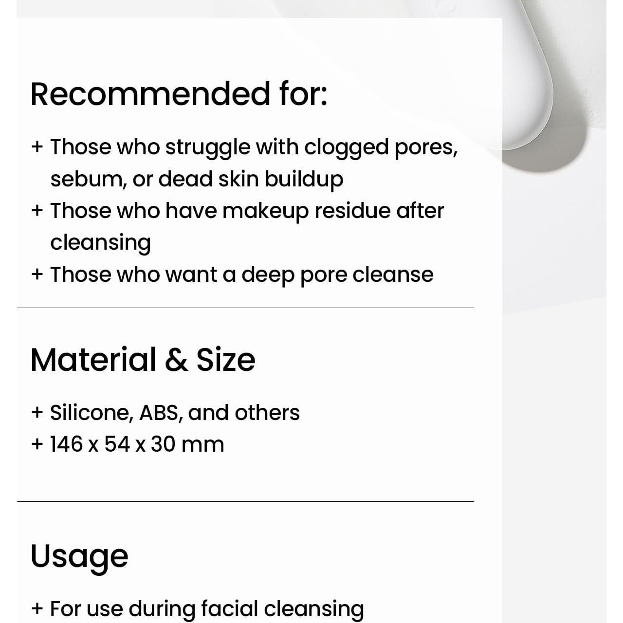 Cepillo Facial de Silicona Ilso Pore Cleansing Master 146x54mm