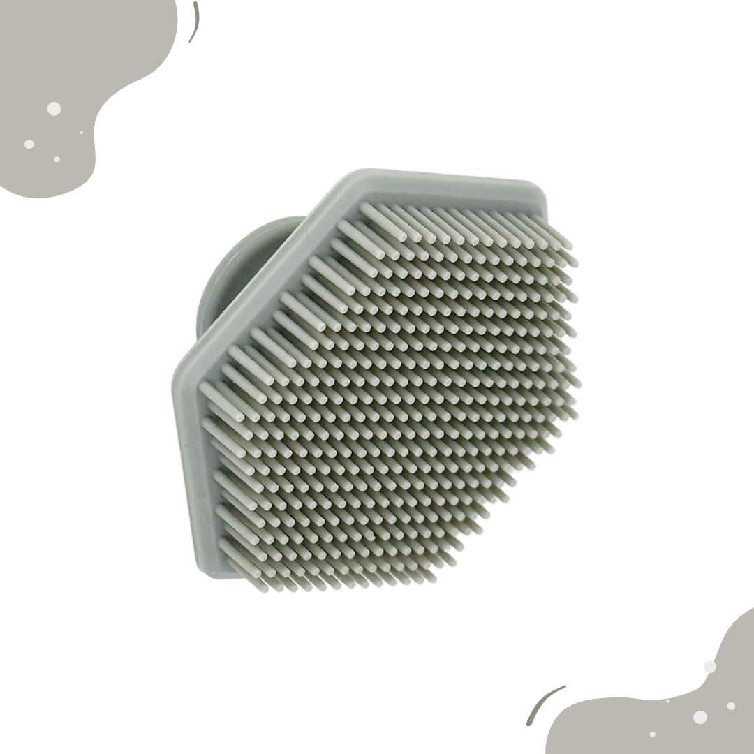 Cepillo Facial de Silicona Orgánico a Verde Gris - Exfoliante Suave