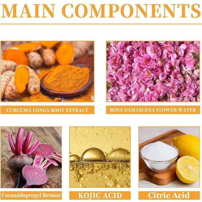 Limpiador Facial Espumoso Cúrcuma 227g Hidratante Todo Tipo Piel