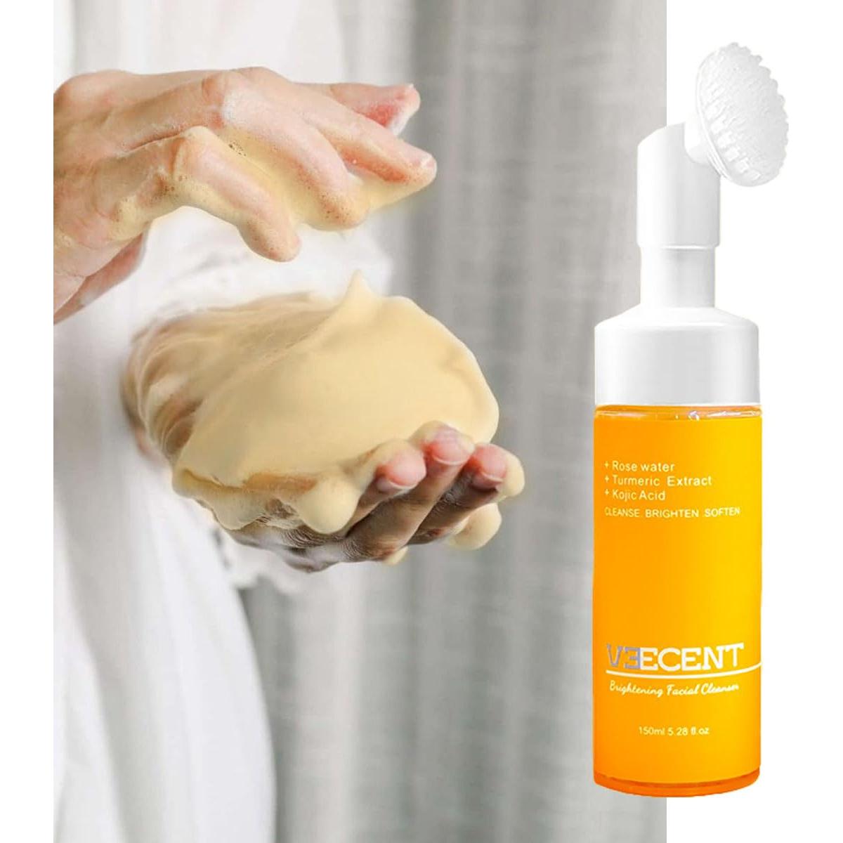 Limpiador Facial Espumoso Cúrcuma 227g Hidratante Todo Tipo Piel