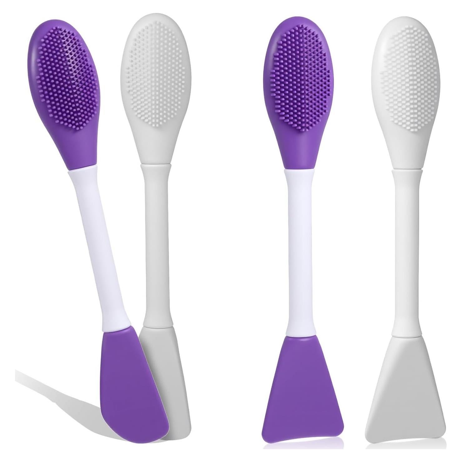 Cepillo Limpiador de Poros Facial Alrhso 4 Piezas Silicona