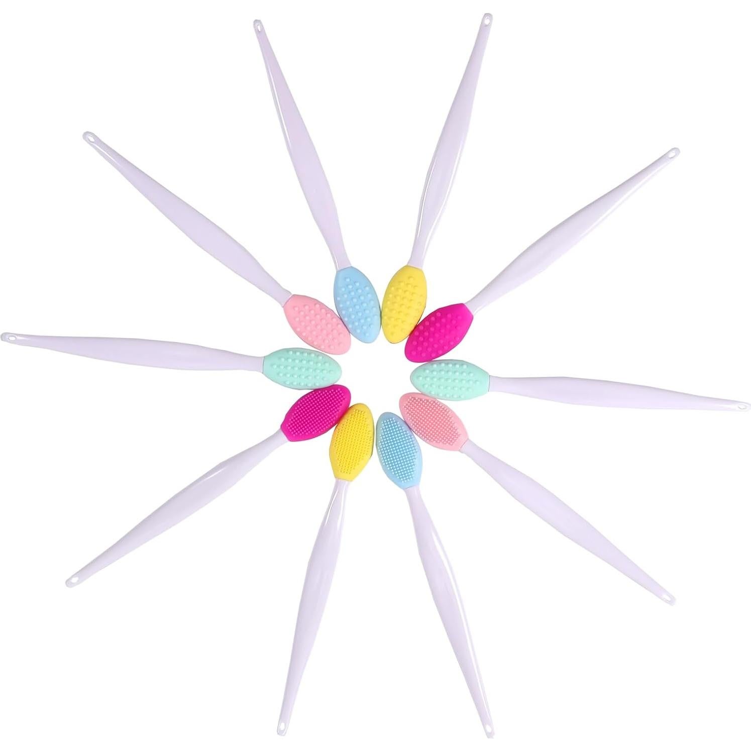 5 Cepillos Exfoliantes de Labios de Silicona Qundaoily