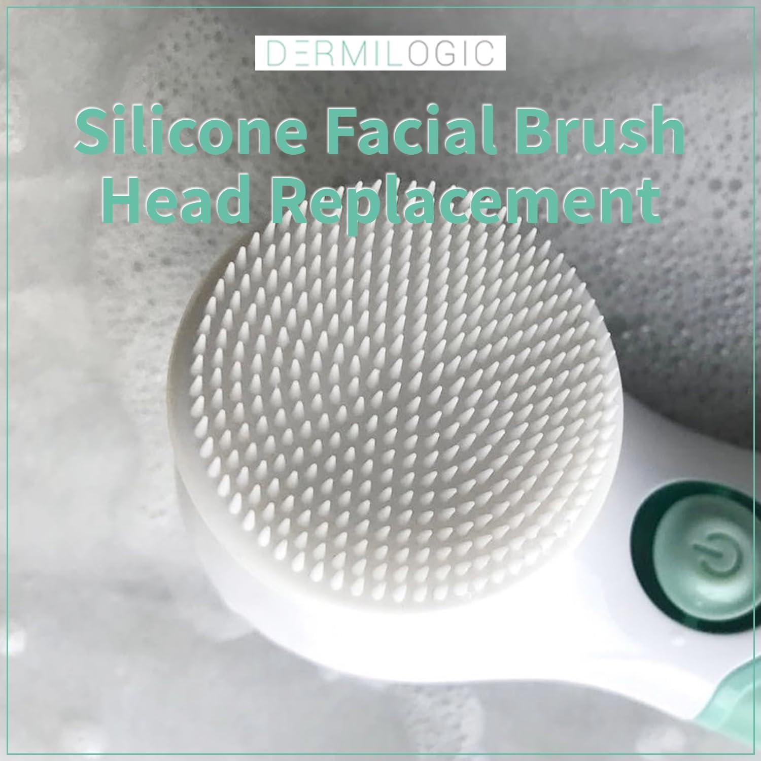 Cabezal de Cepillo Facial de Silicona Dermilogic - Suave y Duradero