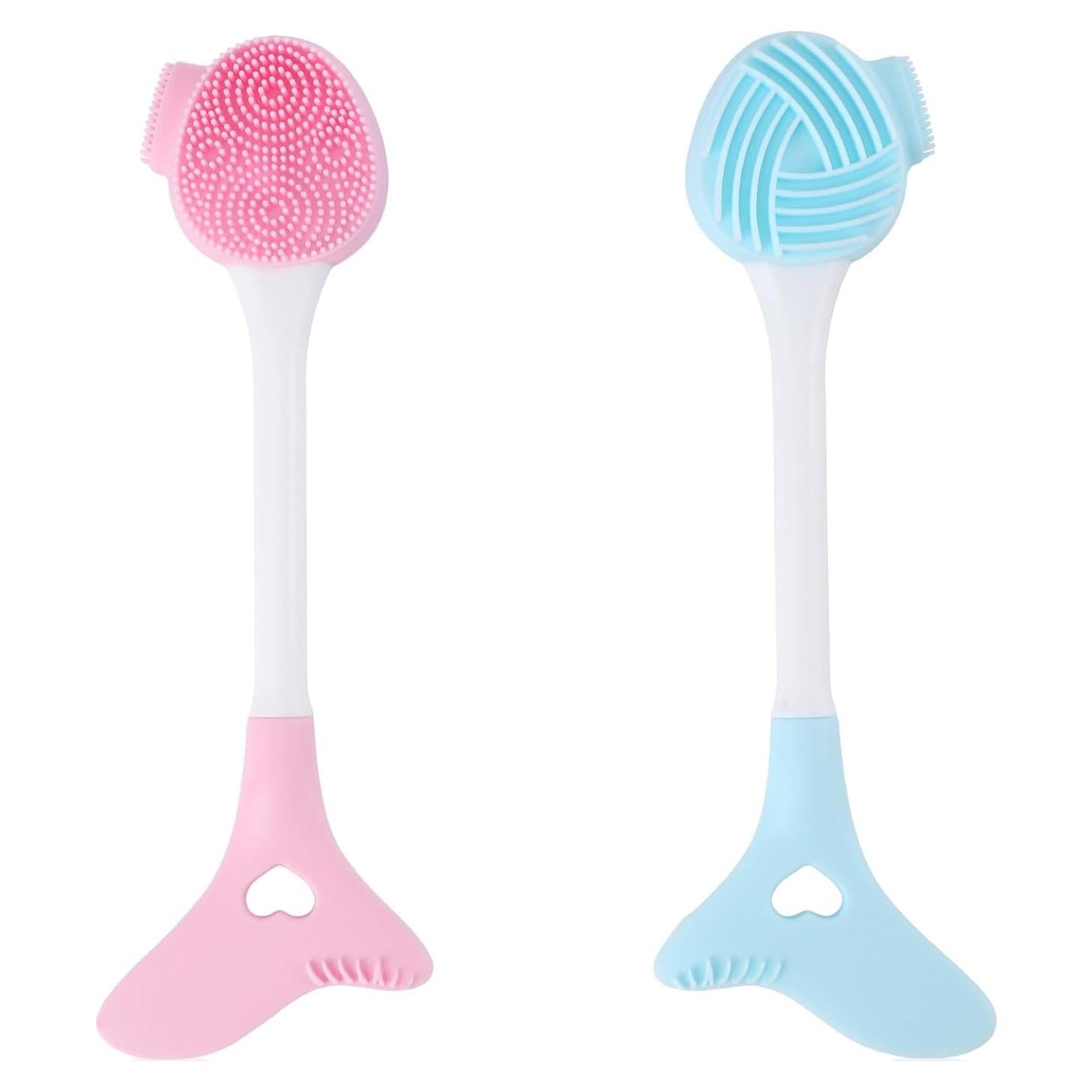 2 Cepillos Faciales de Silicona Lasuroa - Exfoliador Doble Cara