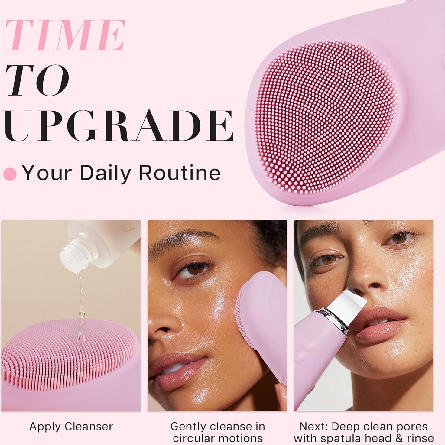 Limpiador Facial de Silicona VRAIKO PorePure 2-en-1 IPX7