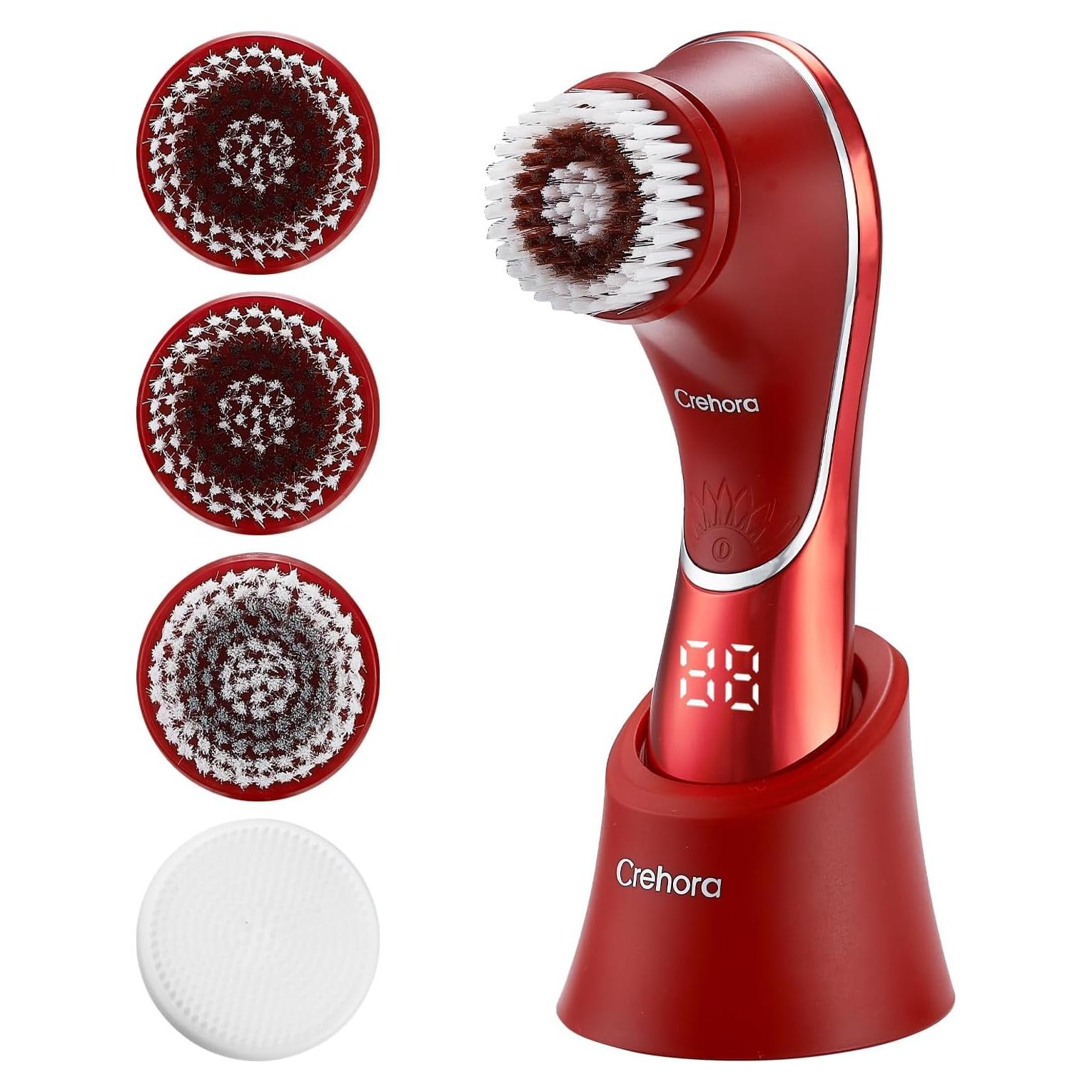 Cepillo Facial Eléctrico Crehora CR-2066, IPX7, 4 Cabezas