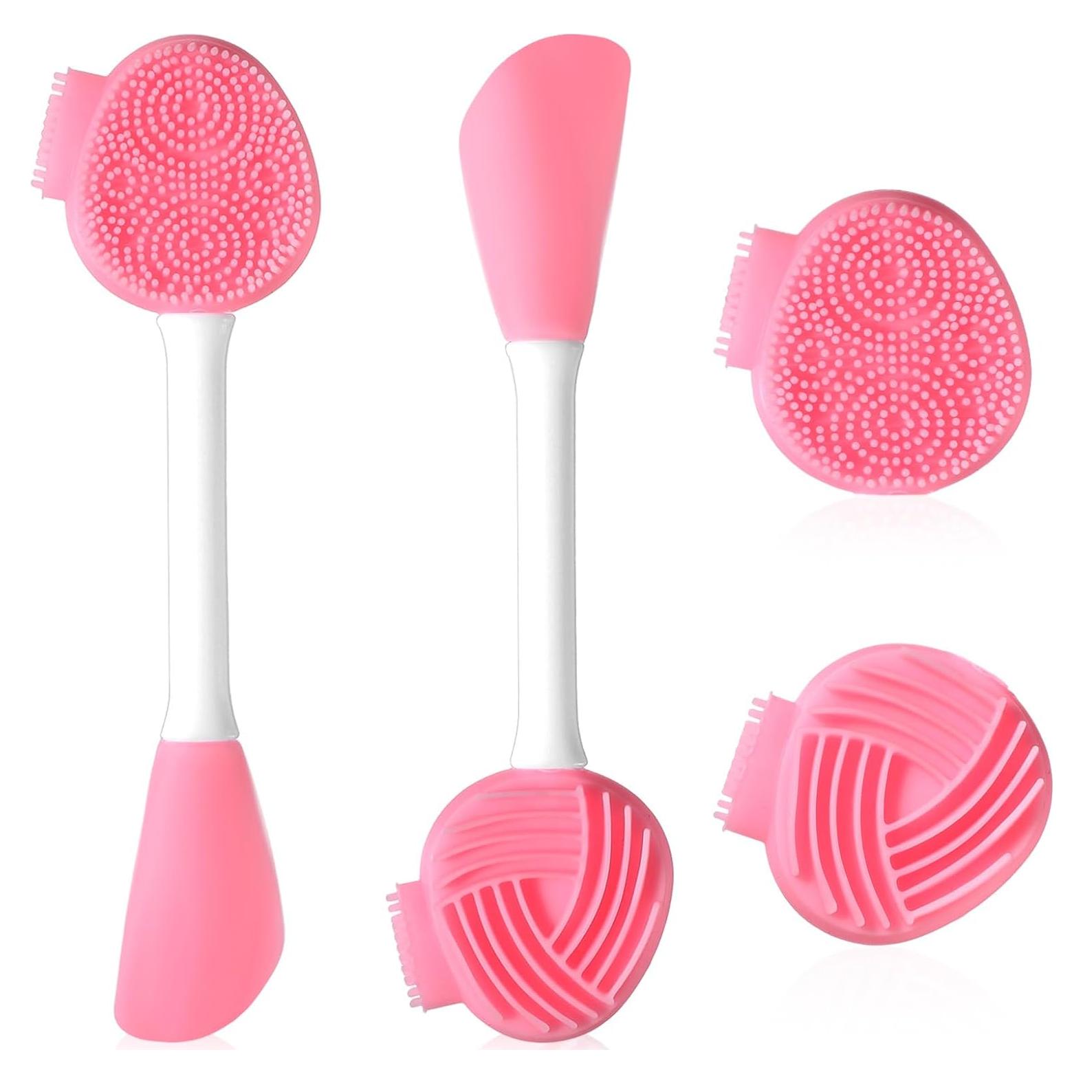 Limpiador Facial de Silicona ValueBargain - 2 Piezas Rosa