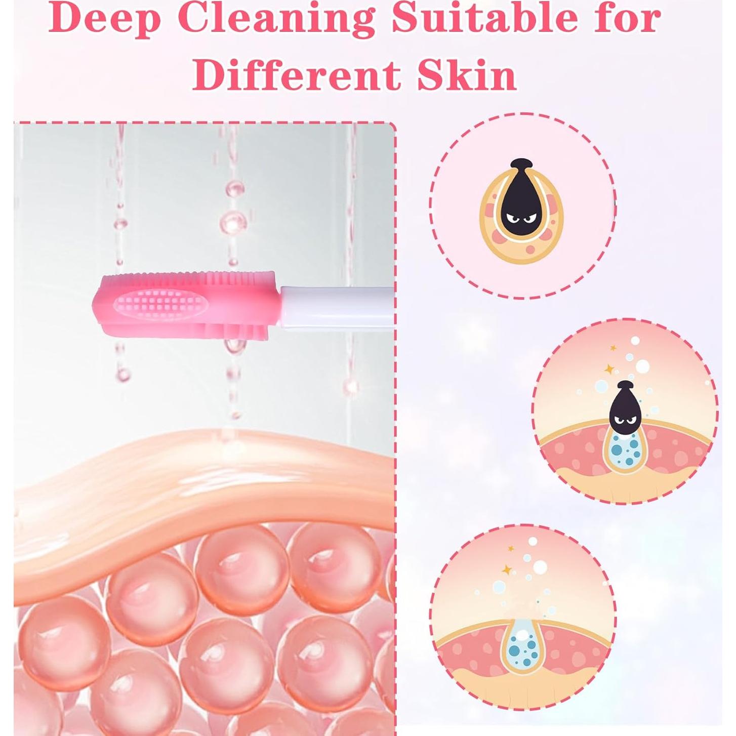 Limpiador Facial de Silicona ValueBargain - 2 Piezas Rosa