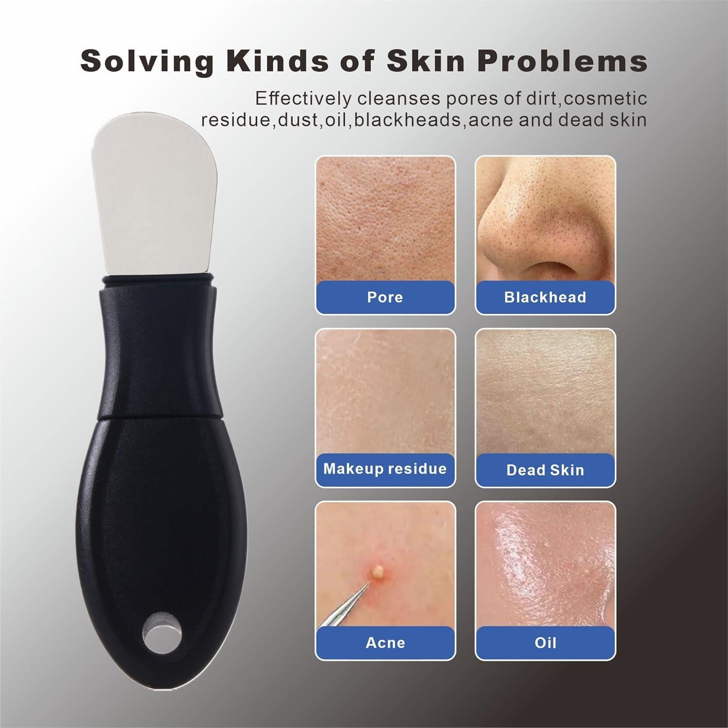 Limpiador Facial Multifuncional YUSAGO 2 en 1 Negro