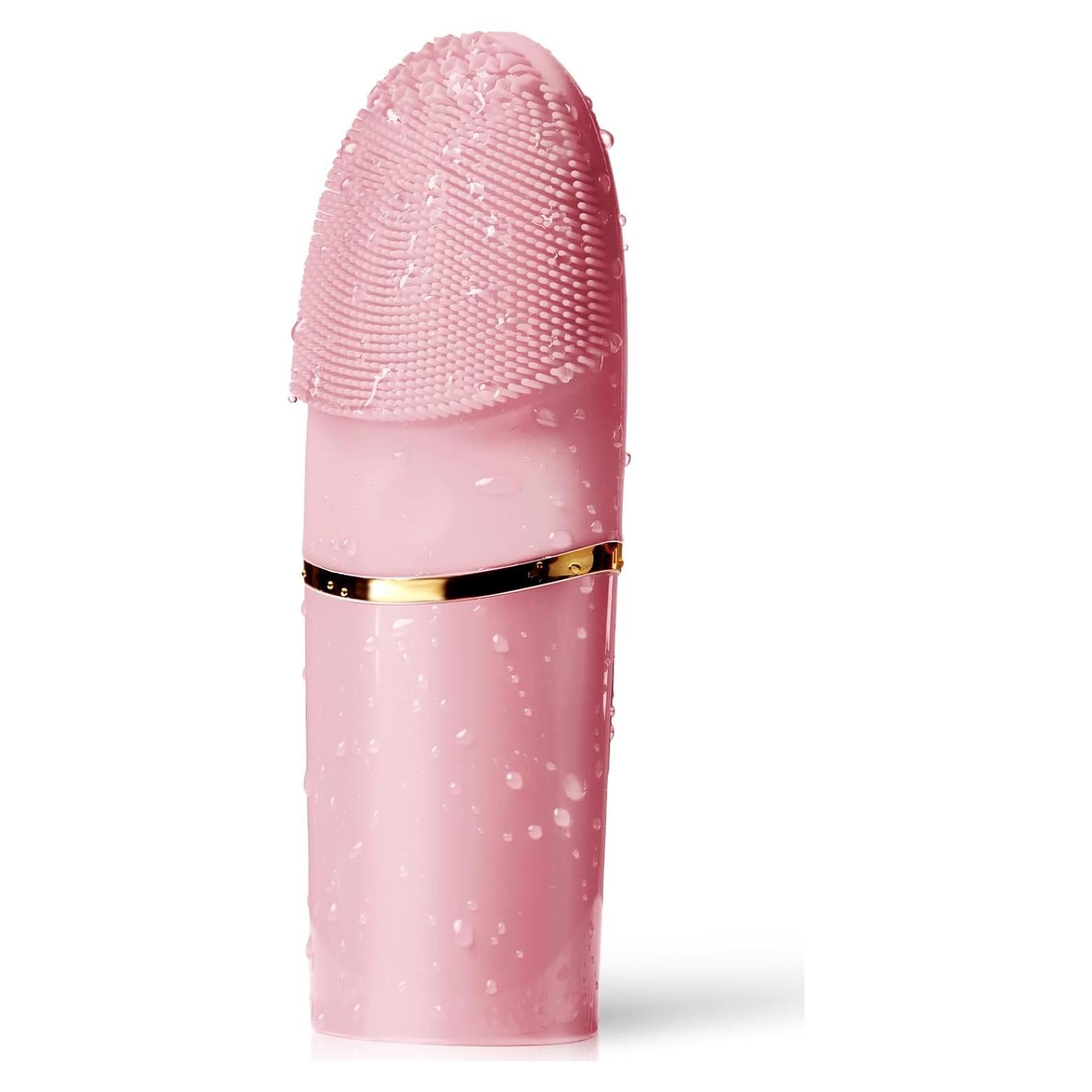 Cepillo Facial Eléctrico KZERO Rosa de Silicona Suave