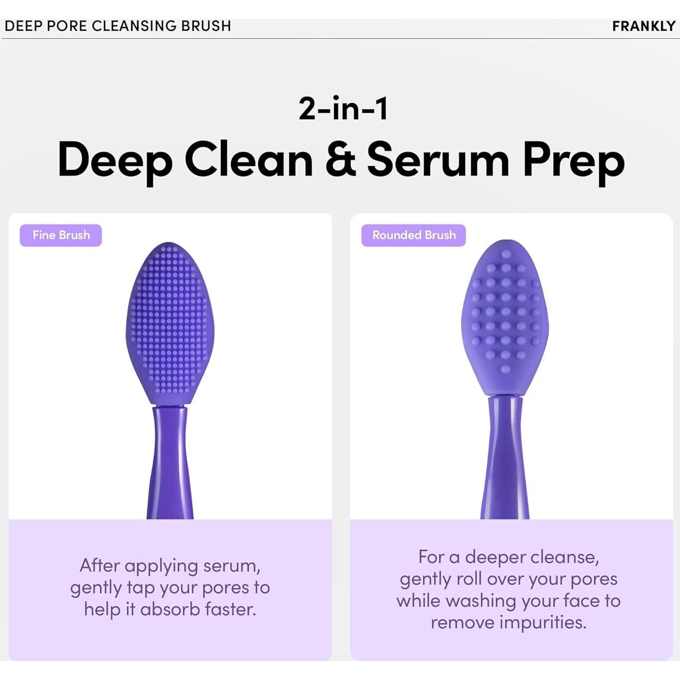 Cepillo Facial de Silicona Frankly FRPBSM - Limpieza Suave y Exfoliación