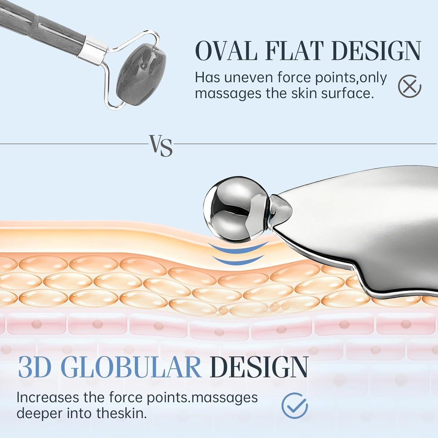 Herramienta de Masaje Gua Sha 4-en-1 Pez - Cuidado Facial