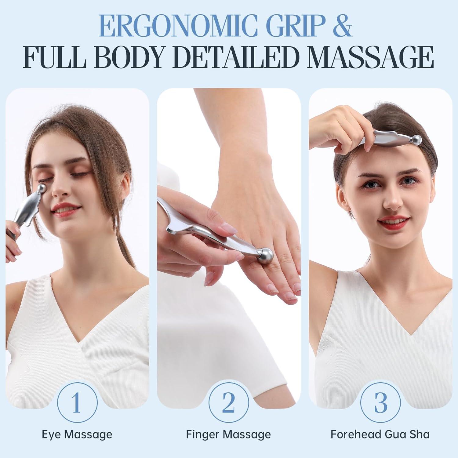 Herramienta de Masaje Gua Sha 4-en-1 Pez - Cuidado Facial