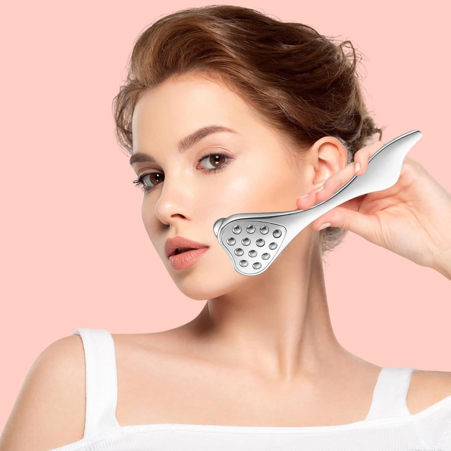 Rodillo Facial 4-en-1 Running Man - Masajeador Antienvejecimiento