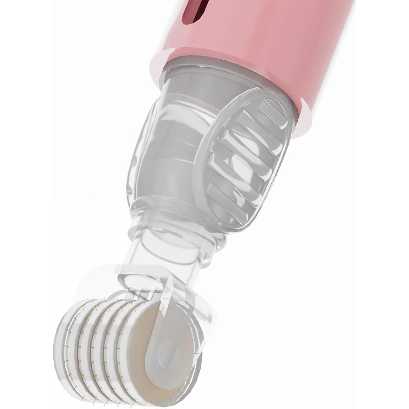 Rodillo Derma TIDEWISH con Aplicador de Suero 0.25mm Rosa