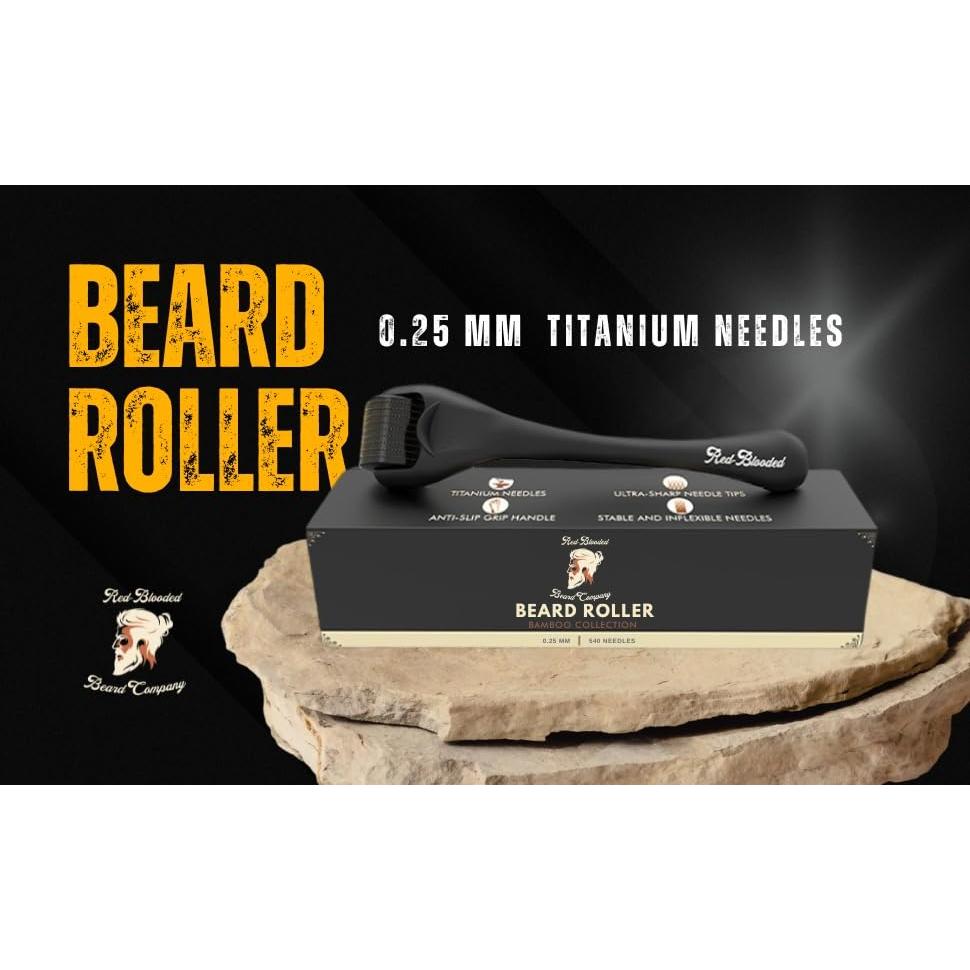 Rodillo Derma para Barba Red-Blooded - Microneedles 16.6cm