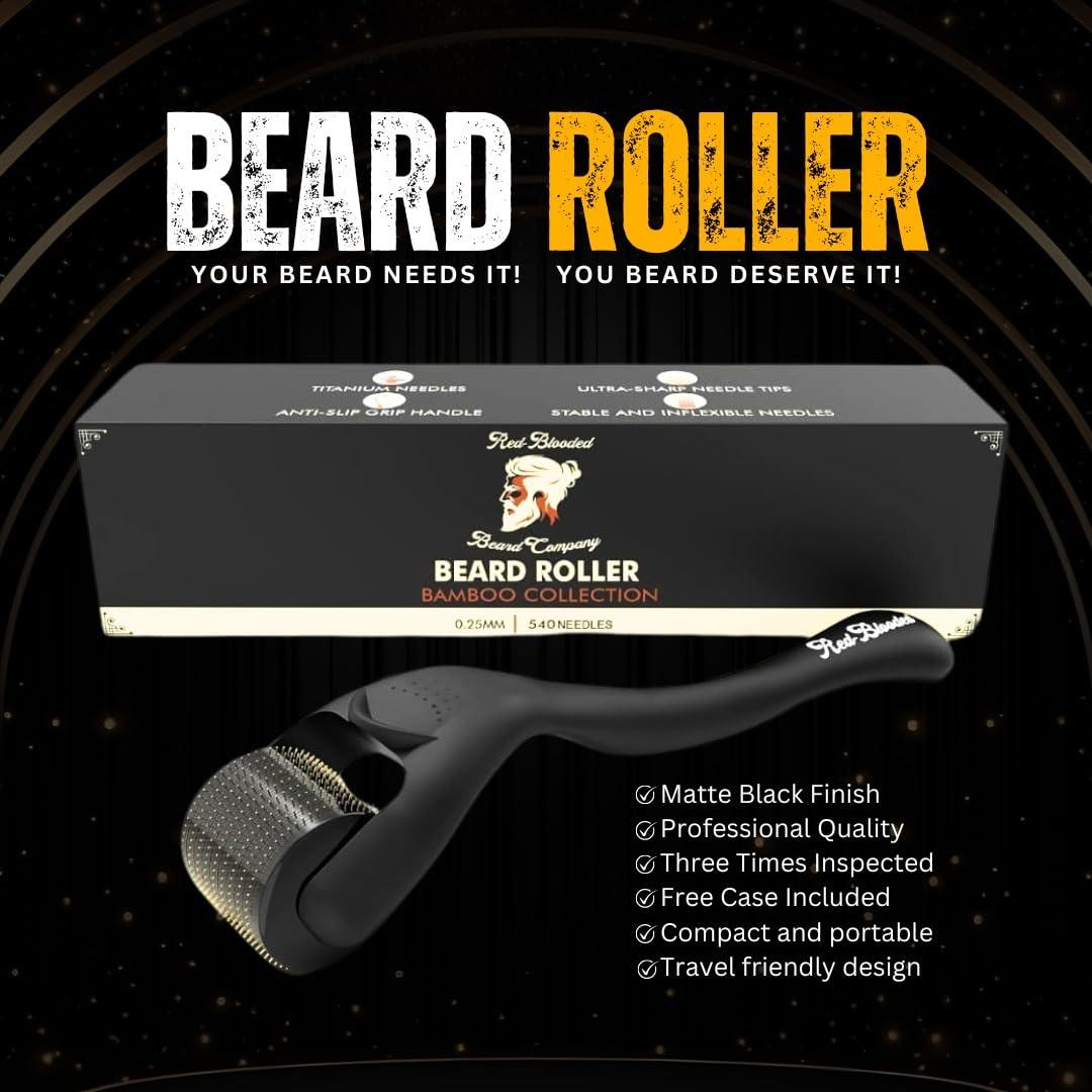 Rodillo Derma para Barba Red-Blooded - Microneedles 16.6cm