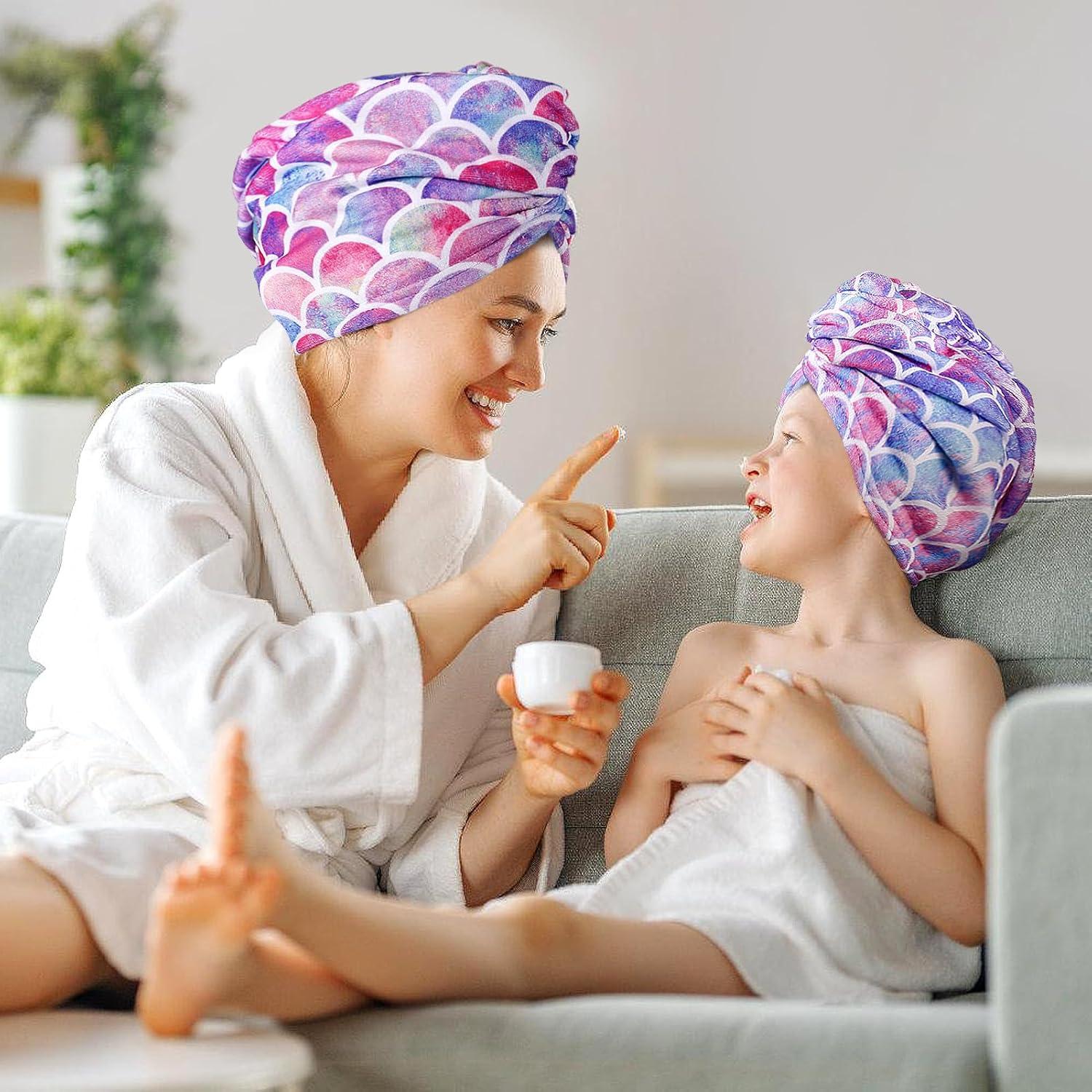 Toalla de Microfibra para Cabello MADHOLLY Sirena 2Pack