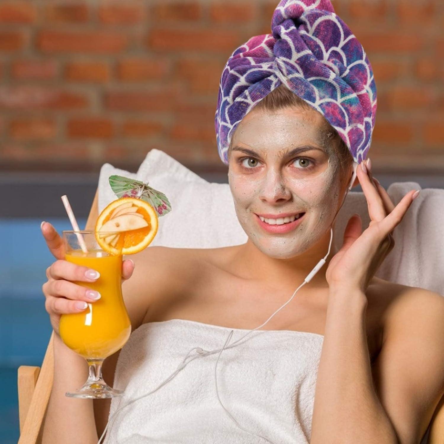 Toalla de Microfibra para Cabello MADHOLLY Sirena 2Pack