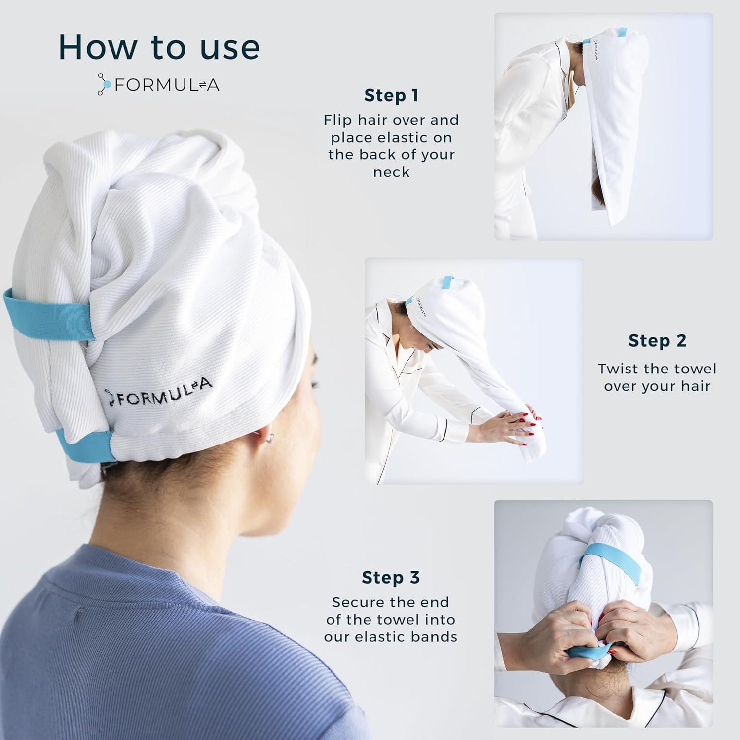 Toalla de Microfibra para el Cabello FORMUL-A 83.82x30.48cm Antifrizz