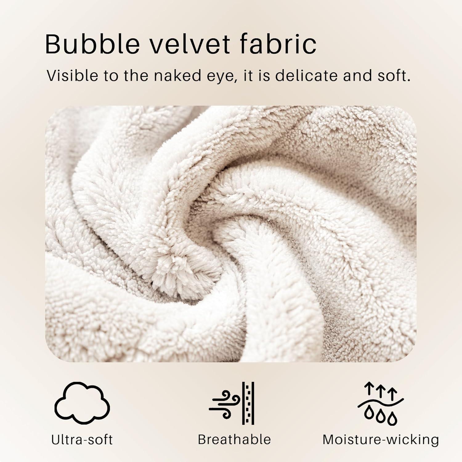 Toallas de Microfibra para el Cabello ROLSHOL - Paquete de 3