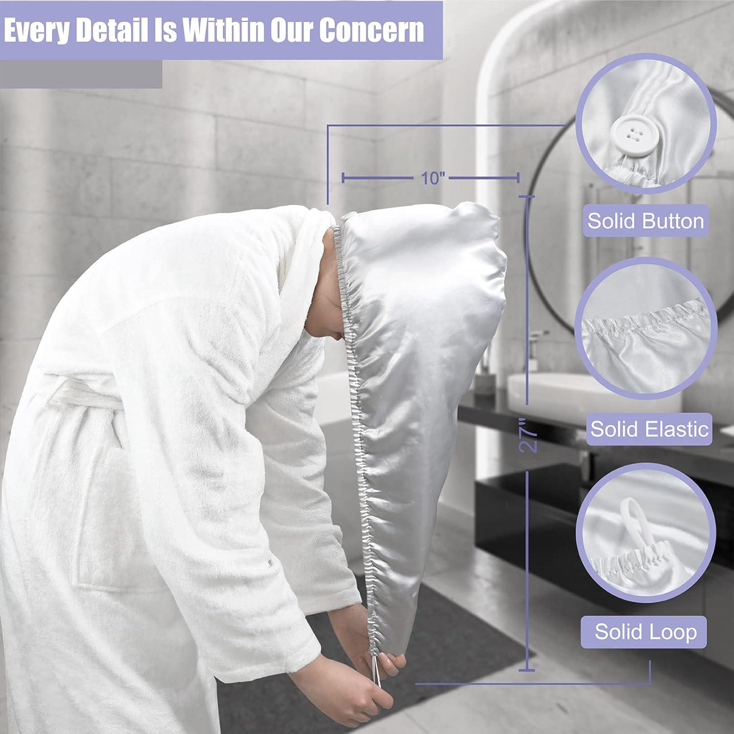 Toalla de Microfibra para Cabello YoulerTex 2Pack 68.6x25.4cm