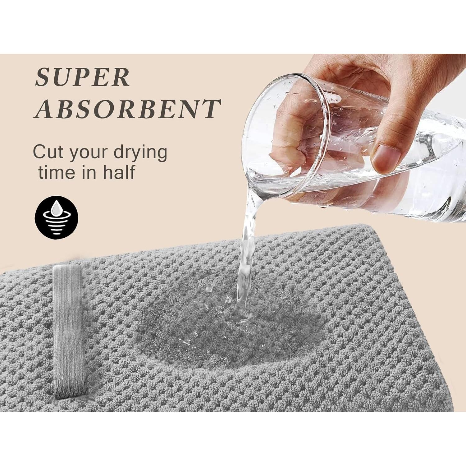 Toallas de Microfibra para Cabello Wuwahold, 5 Piezas 101.6x50.8 cm