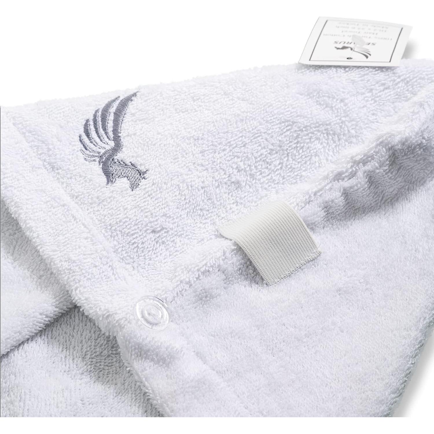 Toalla de Cabello de Algodón Turco Selarus 25.4x66 cm