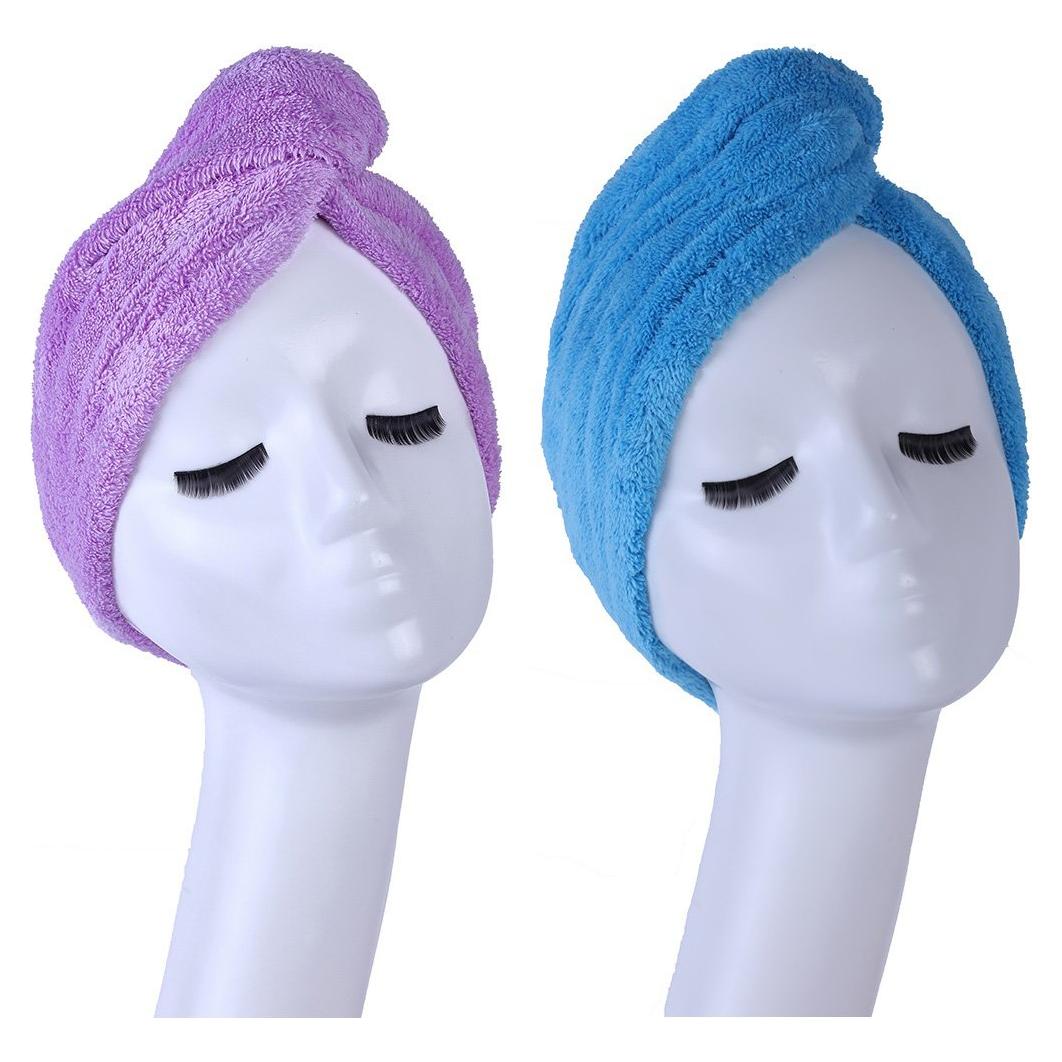 Toalla Turbante Microfibra YYXR - Súper Absorbente 2 Piezas