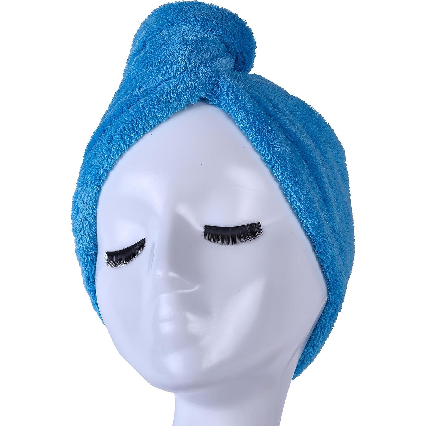 Toalla de Pelo Microfibra YYXR Azul - Secado Rápido 68x26 cm