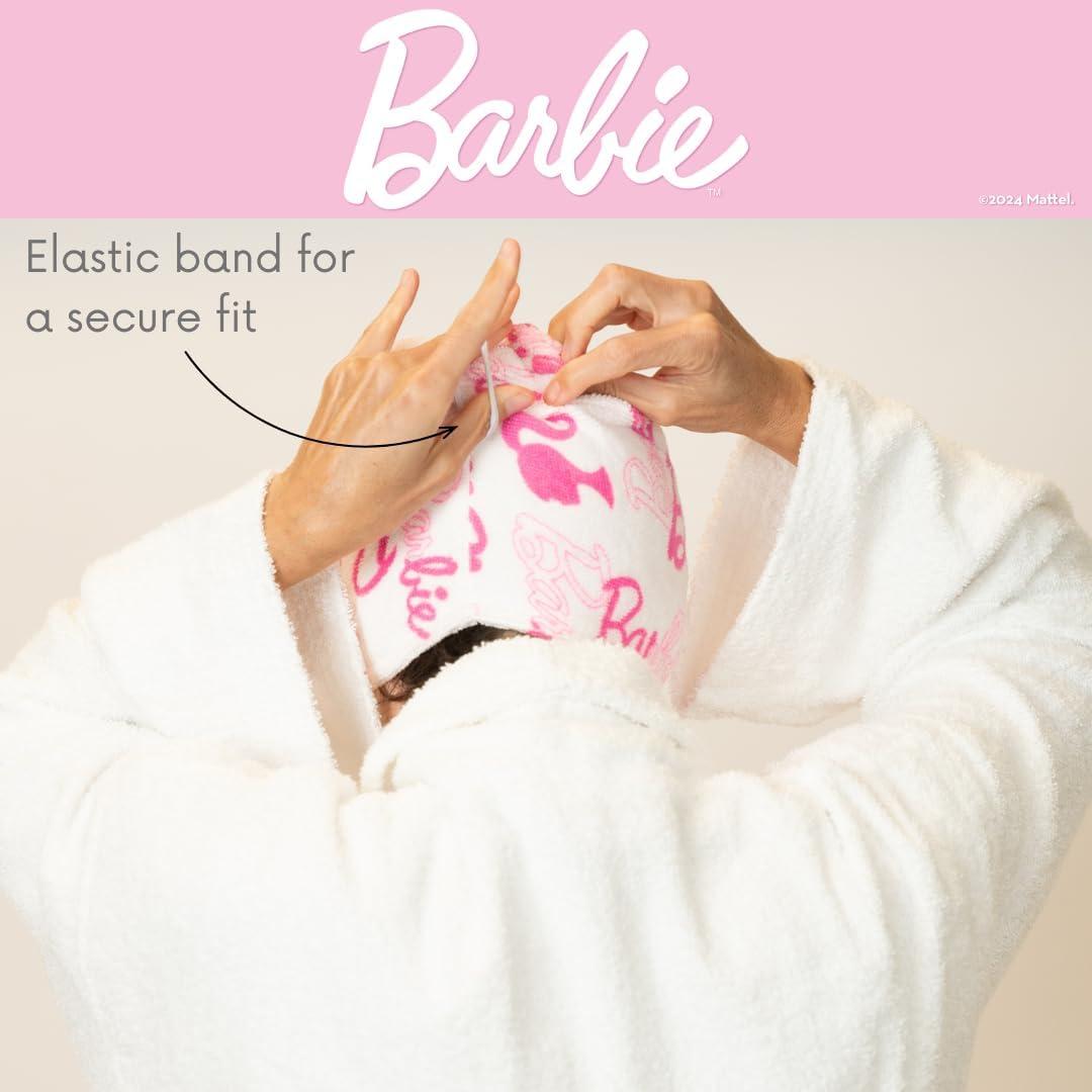 Set de 2 Toallas de Microfibra para el Cabello Barbie