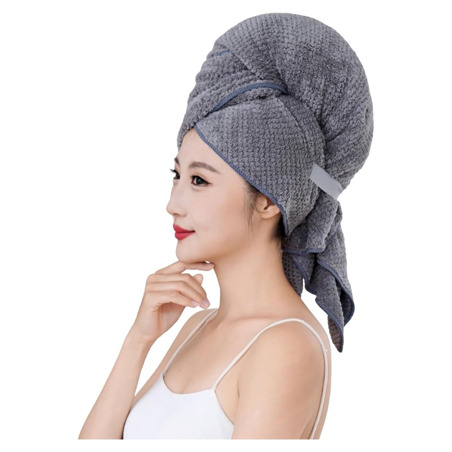 Toalla de Microfibra para Cabello XAIODRAGONSKY 40x24 cm 2PC