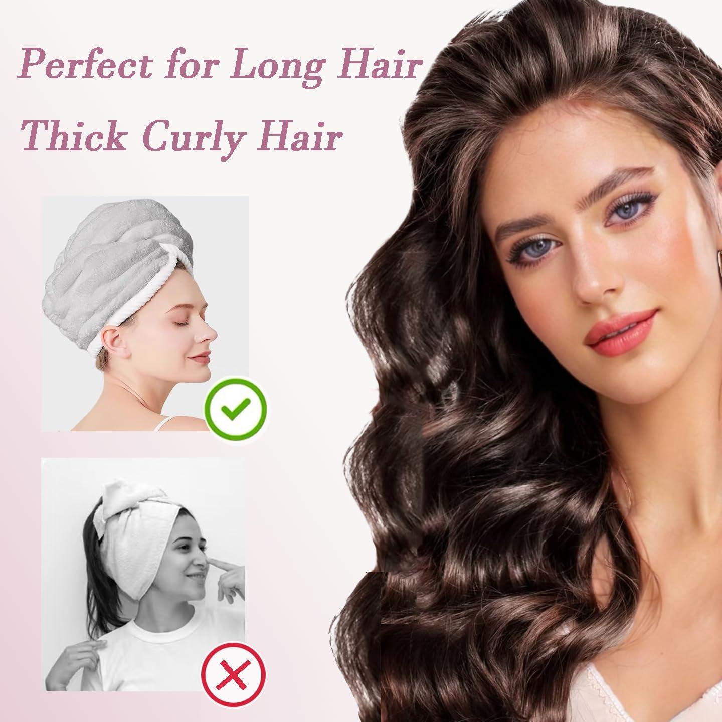 Toalla de Microfibra para Cabello Jenmex 2 Piezas Absorbente