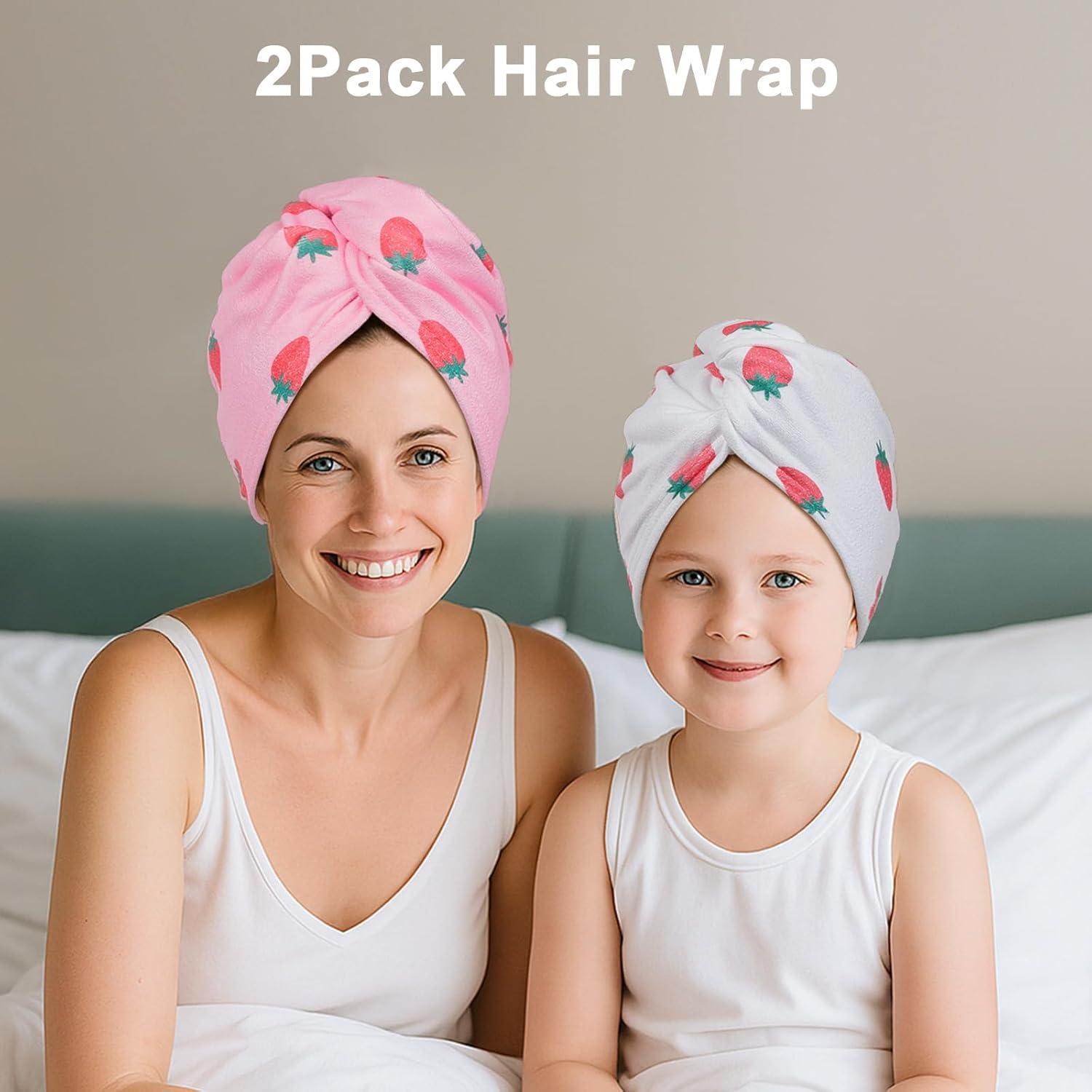 Toalla de Microfibra para Cabello Unicorn Castle 2Pack Rosa