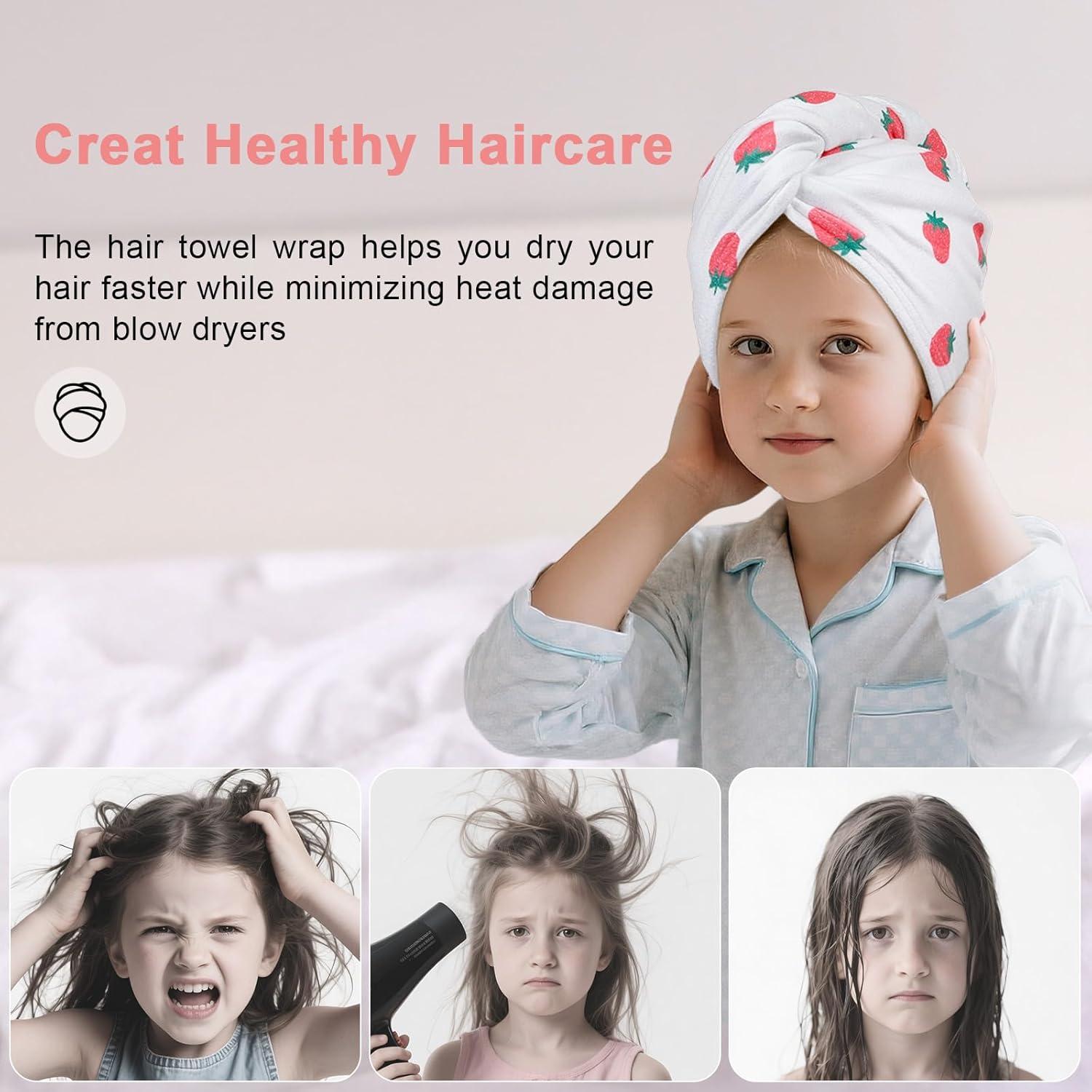 Toalla de Microfibra para Cabello Unicorn Castle 2Pack Rosa