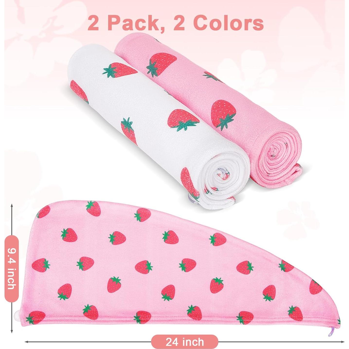 Toalla de Microfibra para Cabello Unicorn Castle 2Pack Rosa