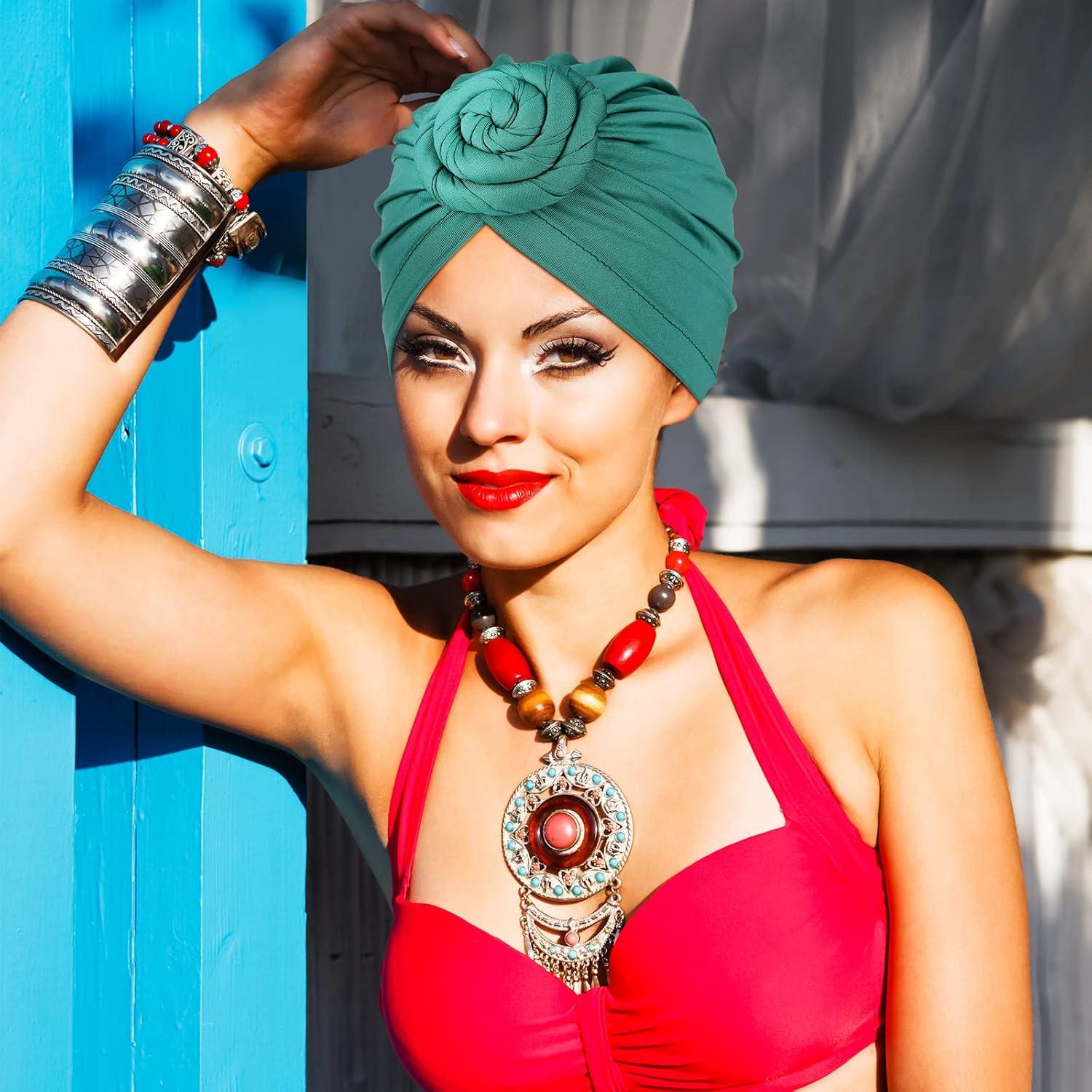 18 Piezas Bonete Africano para Dormir JaGely - Turbantes de Mujer