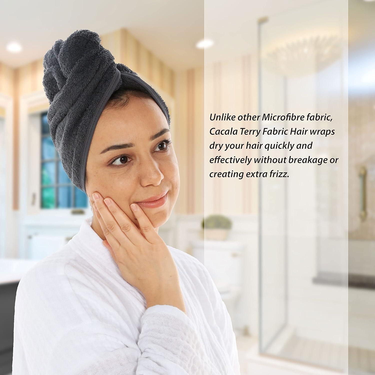 Gorro de Ducha Cacala para Mujeres - Toalla Absorbente 3 Piezas