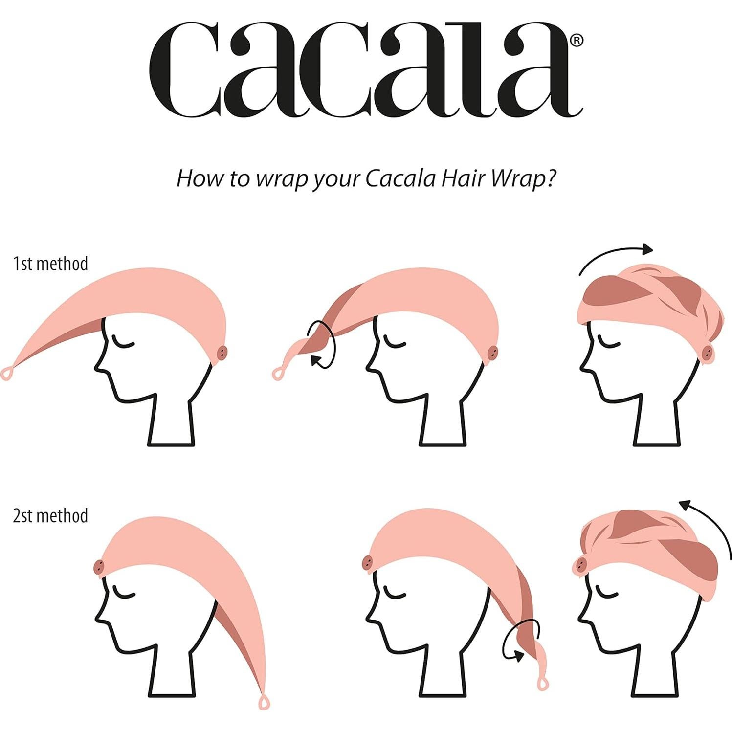 Gorro de Ducha Cacala para Mujeres - Toalla Absorbente 3 Piezas