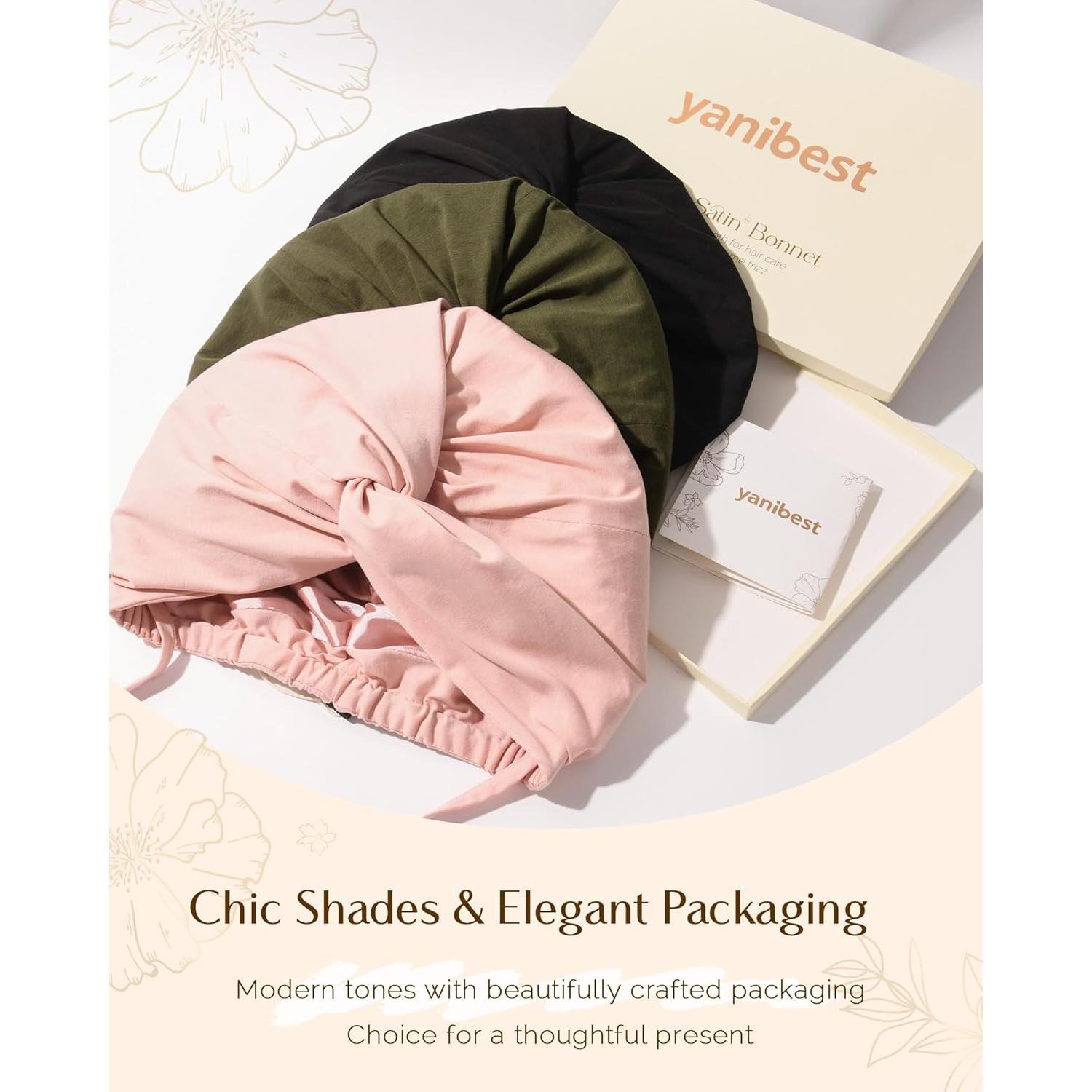 Turbante de Seda YANIBEST para Dormir - Ajuste Seguro y Suave