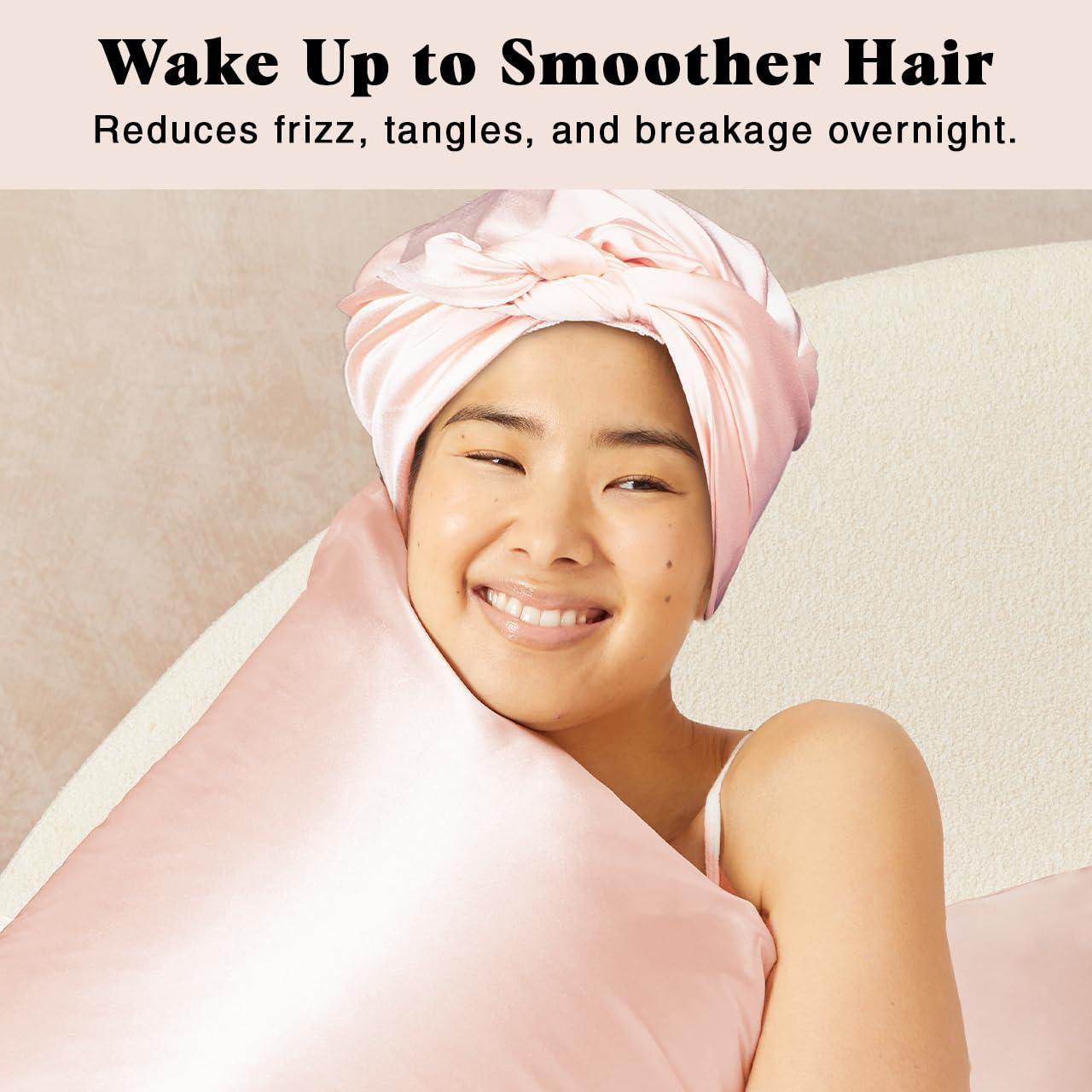 Bufanda de Satén Kitsch para Mujeres - Bonete de Sueño 71x76 cm