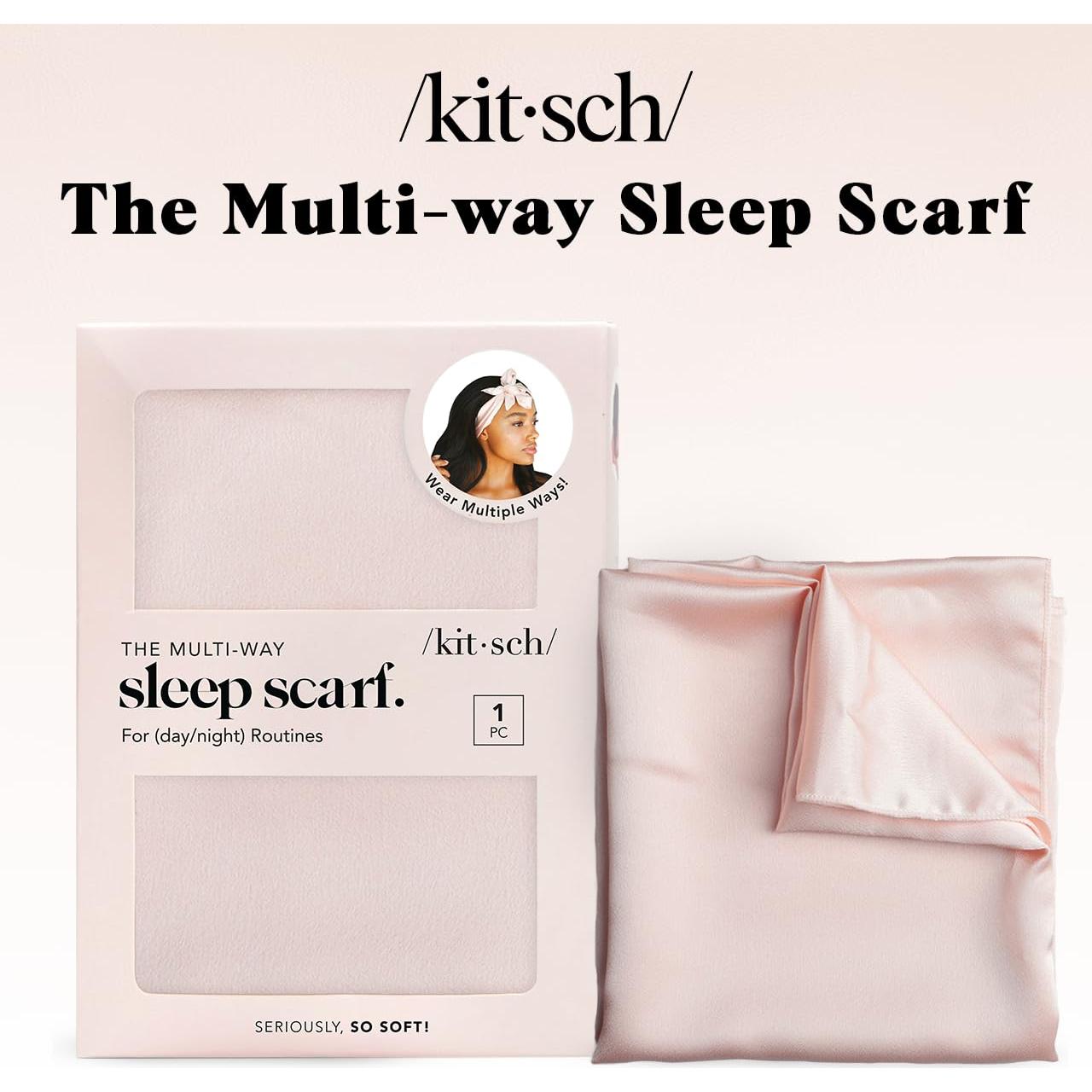 Bufanda de Satén Kitsch para Mujeres - Bonete de Sueño 71x76 cm