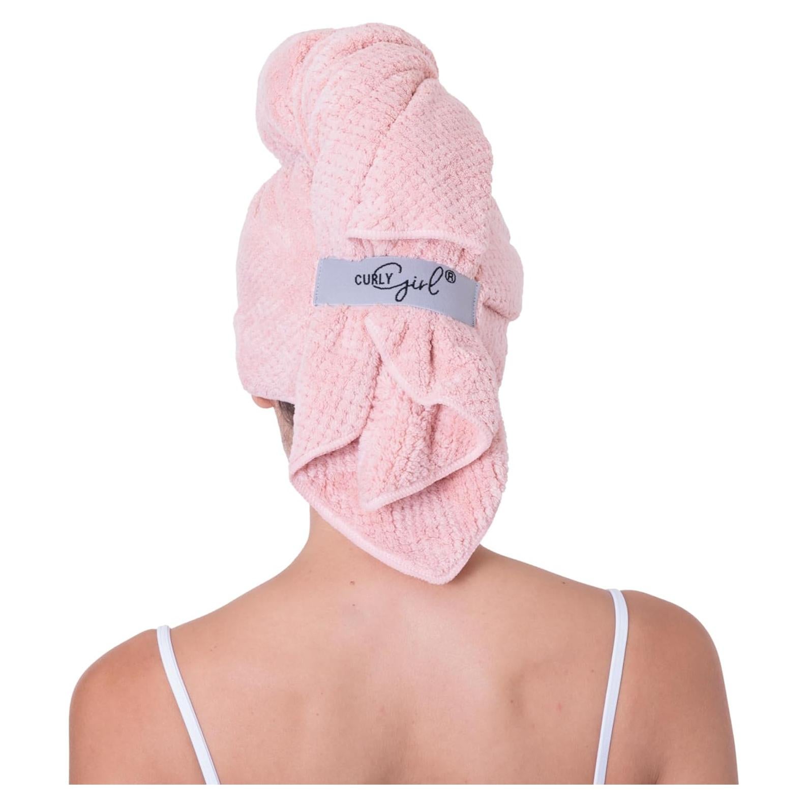 Toalla de Microfibra Curly Girl Coral 104x79 cm Anti-Frizz