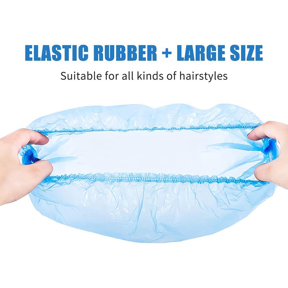 Gorros de Ducha Desechables Maltose 100 Pcs 50.3 cm Azul