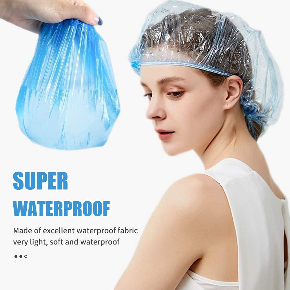 Gorros de Ducha Desechables Maltose 100 Pcs 50.3 cm Azul